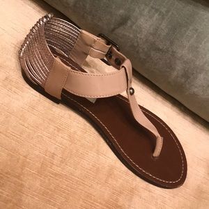 Steve Madden tan latent leather sandals